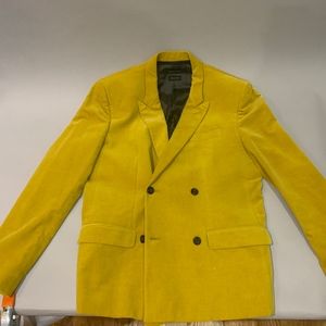 Marc Jacobs Collection Velvet Mustard Blazer